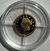 1849 US Gold14 K Tribute Proof Mini Coin