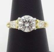 GIA Certified 1.35CTW Earth Mined Diamond Ring in 18k