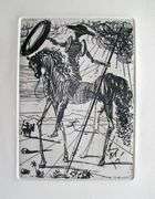 Salvador Dali, 'Don Quixote' Etching