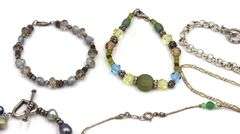 Group lot of Vintage 925 sterling silver bracelets