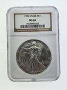 1994 American Silver Eagle, NGC MS69