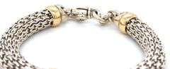 Tiffany & Co two tone weave link bracelet