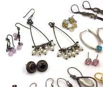 Group lot of Vintage 925 sterling silver earrings