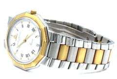 Baume & Mercier Rivera two tone watch with Roman Numeral dial