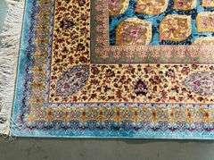 Fine Luxury Silk Rug 4.9x7.6