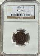 1878 NGC Fine 12 Indian Head Cent