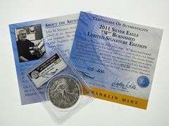 2011-W Eagle, John Mercanti Signed, PCGS MS70