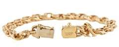 Vintage Tiffany & Co. Double Curb Link Charm Bracelet in 14K