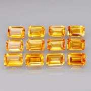 Just look at that color! 7.16ct matched Citrine set!