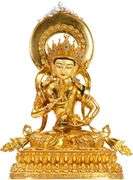 Handcrafted Gold-Plated Tibetan Buddha
