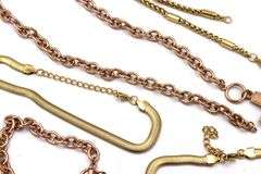 Assorted gold plated steel mixed jewelry