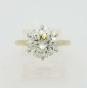 Classic 4+ Carat GIA Earth Mined Diamond Ring