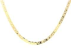 14kt Yellow gold Mariner link chain necklace