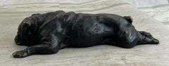 Sweet Little Bulldog Bronze Sculpture