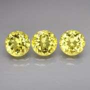 Heavy 9.65ct 3pc Lemon Citrine set! 10mm EACH!