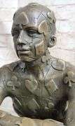 Man with Poker Outfit Bronze Sculpture