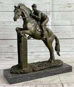 Jockey Bronze Sculpture