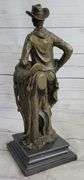 Cowboy with Rope Bronze Sculpture