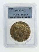 1923 Silver Peace Dollar, PCGS MS62 Toned