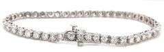 14kt White gold 2.35ctw round brilliant cut diamond tennis bracelet