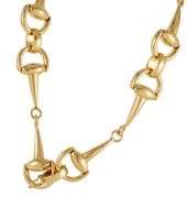 Roberto Coin Cheval Horsebit Stirrup Link Station Necklace in 18K