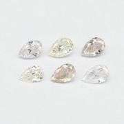 Glittering! .40ct set of 6 untreated Diamonds!