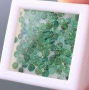 3.97 carats of real round cut Colombian Emeralds!