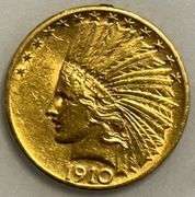 1910-S $10 Indian Head Gold Eagle San Francisco Mint Classic Pre 1933 U.S. Gold Coin