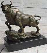 Bull Money wealth Bronze Figure