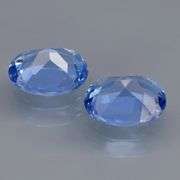 Glittering VS grade 5.91ct pair of French blue Topaz!