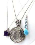 Group lot of 3 Vintage 925 sterling silver necklaces