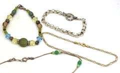 Group lot of Vintage 925 sterling silver bracelets