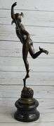 Roman Flying Mercury Bronze Figure