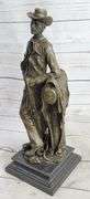 Cowboy with Rope Bronze Sculpture