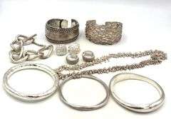 Big group lot of 925 sterling silver mixed jewelry