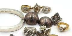 Group lot of Vintage 925 sterling silver mixed jewelry
