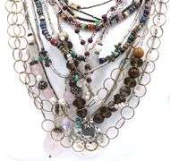 Big group lot of Vintage 925 sterling silver necklaces