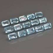 Matched! 15 piece 11.28ct full fire sky blue Topaz set