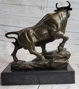 Bull Money wealth Bronze Figure