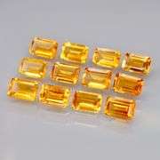 Just look at that color! 7.16ct matched Citrine set!