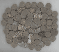 Bagful of 200 assorted Full Date Buffalo Nickels