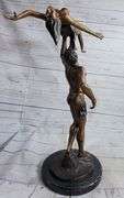 Poised Dancer Ballerina Bronze Sculpture