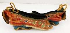 19th Century Child's Chinese Silk Lotus Shoes, Foot Bindings