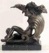 Venus on the Moon Bronze Sculpture