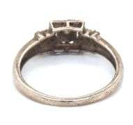 Vintage 925 sterling silver cubic zirconia ring