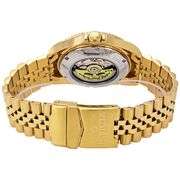 Invicta Pro Diver Automatic Men's Watch – Gold Dial, Blue Bezel, Stainless Steel Bracelet