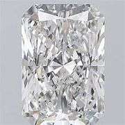 Very Fine Certified Cut Corner Rectangular Modified Brilliant Cut Lab Diamond - 6.48 Carats