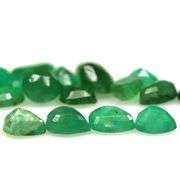 Pear cut 6.03ct Zambian Emerald set