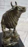 Bull Money wealth Bronze Figure