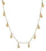 14kt Yellow gold Briolette Citrine necklace